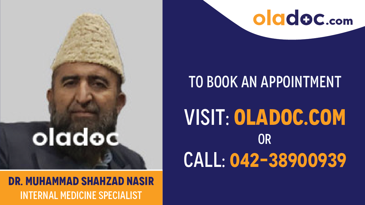 Book appointment with Dr.Muhammad Shahzad Nasir-best Internal Medicine Specialist in Multan